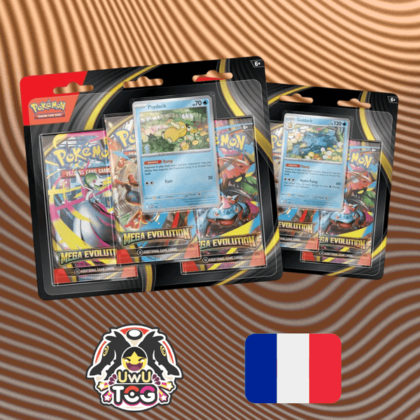 Tripack Méga Évolution - ME1 (Modèle Aléatoire) - UwU TCG